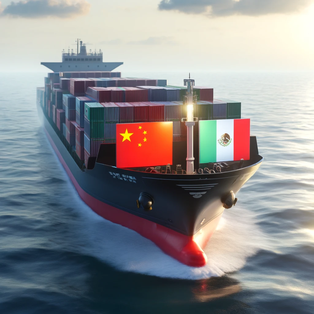 Envío de carga marítima desde China a México